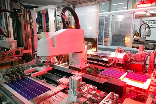 Cell Stringing Solar Panel