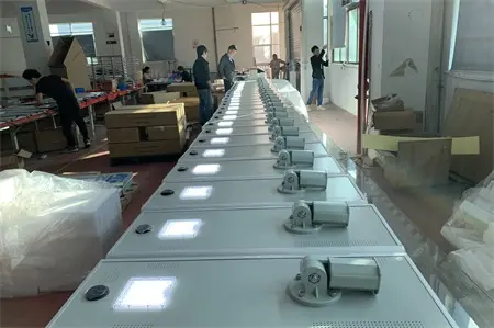 Solar Flat Light Discharging Test